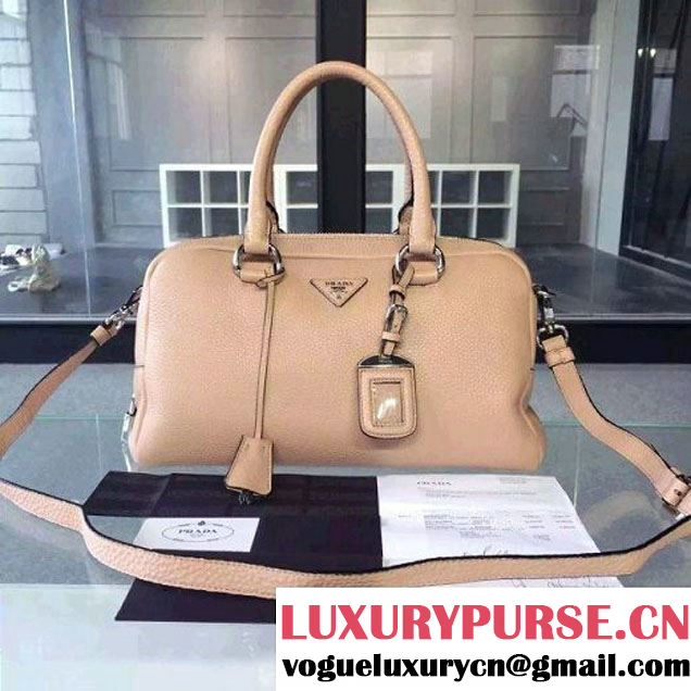 Prada BL0915 Calf leather Top-handle Bag Nude (2A016-061218 )