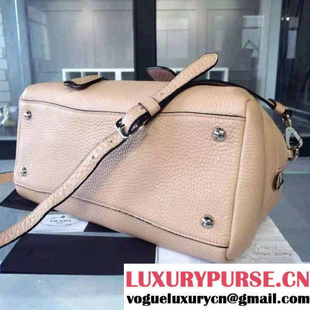 Prada BL0915 Calf leather Top-handle Bag Nude (2A016-061218 )