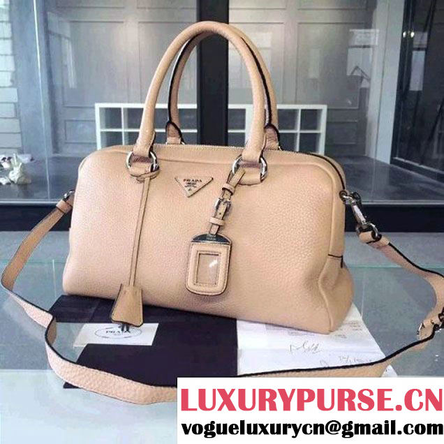 Prada BL0915 Calf leather Top-handle Bag Nude (2A016-061218 )