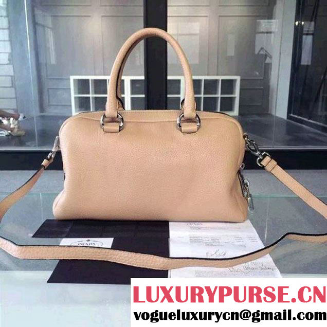 Prada BL0915 Calf leather Top-handle Bag Nude (2A016-061218 )
