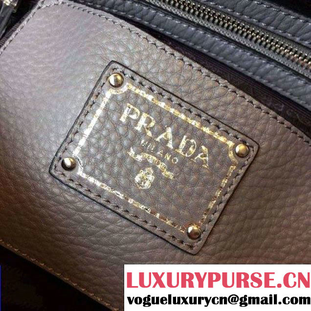 Prada BL0915 Calf leather Top-handle Bag Grey (2A016-061219 )