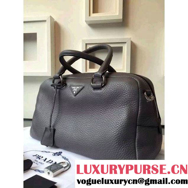 Prada BL0915 Calf leather Top-handle Bag Grey (2A016-061219 )