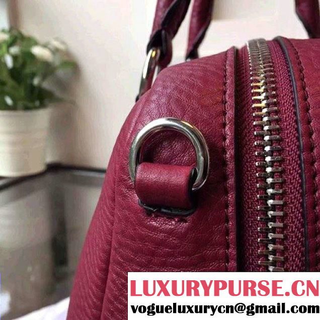 Prada BL0915 Calf leather Top-handle Bag Burgundy (2A016-061220 )
