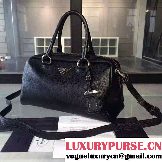 Prada BL0915 Calf leather Top-handle Bag Black (2A016-061222 )