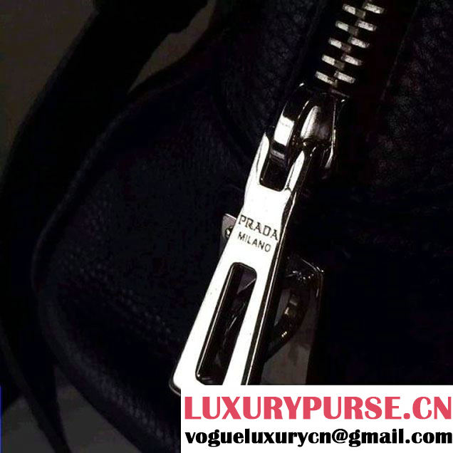 Prada BL0915 Calf leather Top-handle Bag Black (2A016-061222 )