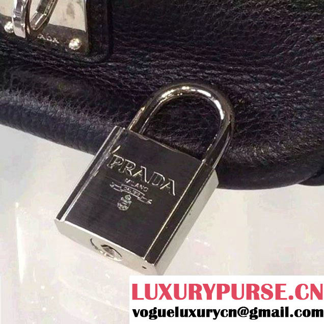 Prada BL0915 Calf leather Top-handle Bag Black (2A016-061222 )