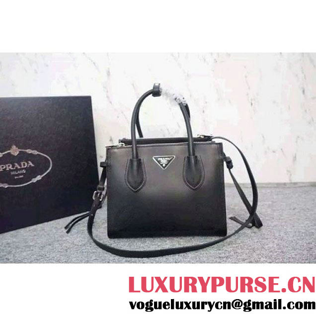 Prada B225R City Sport Leather Tote Black (WMJ-062613 )