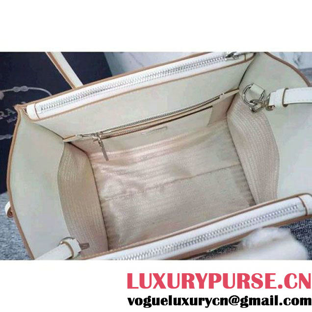 Prada B225R City Sport Leather Tote White (WMJ-062614 )