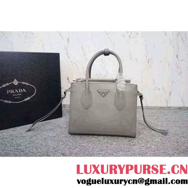 Prada B225R City Sport Leather Tote Taupe (WMJ-062615 )