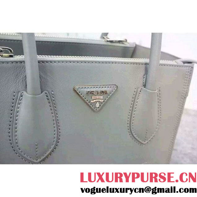 Prada B225R City Sport Leather Tote Taupe (WMJ-062615 )