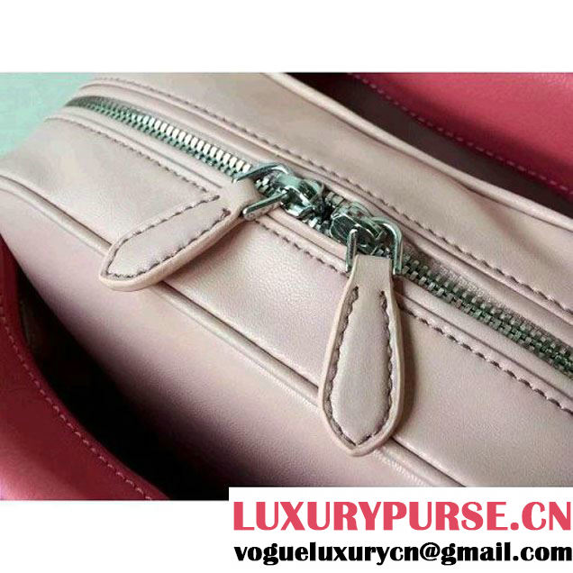 Prada 1BB011 Small Inside Top Handle Bag Rosy+Peach Fall 2015 (2A016-090101 )