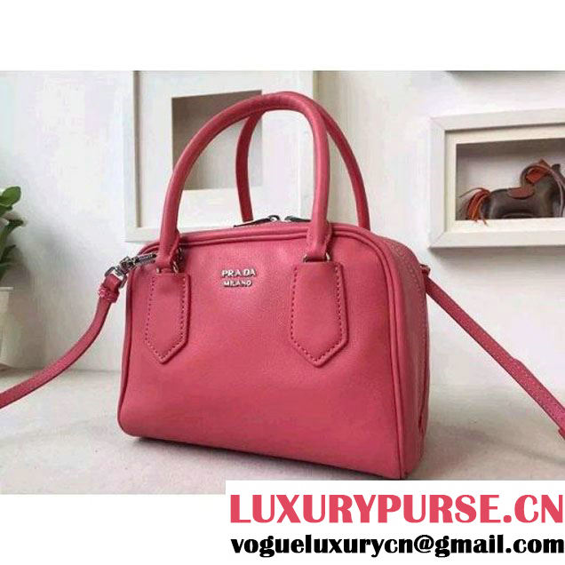 Prada 1BB011 Small Inside Top Handle Bag Rosy+Peach Fall 2015 (2A016-090101 )