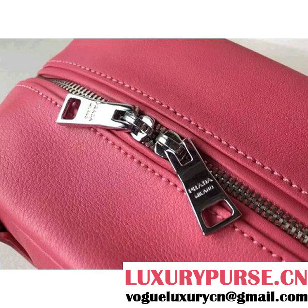 Prada 1BB011 Small Inside Top Handle Bag Rosy+Peach Fall 2015 (2A016-090101 )