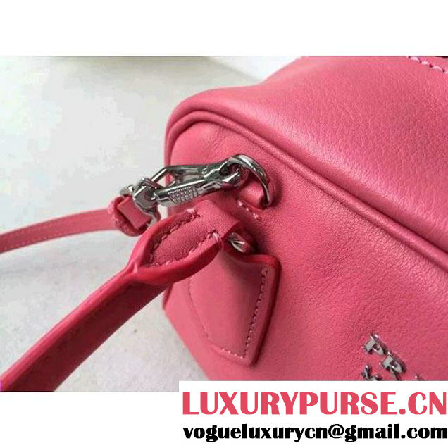Prada 1BB011 Small Inside Top Handle Bag Rosy+Peach Fall 2015 (2A016-090101 )