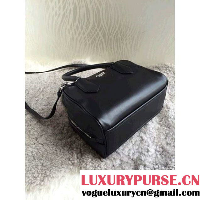 Prada 1BB011 Small Inside Top Handle Bag Black+Light Pink Fall 2015 (1B015-090103 )