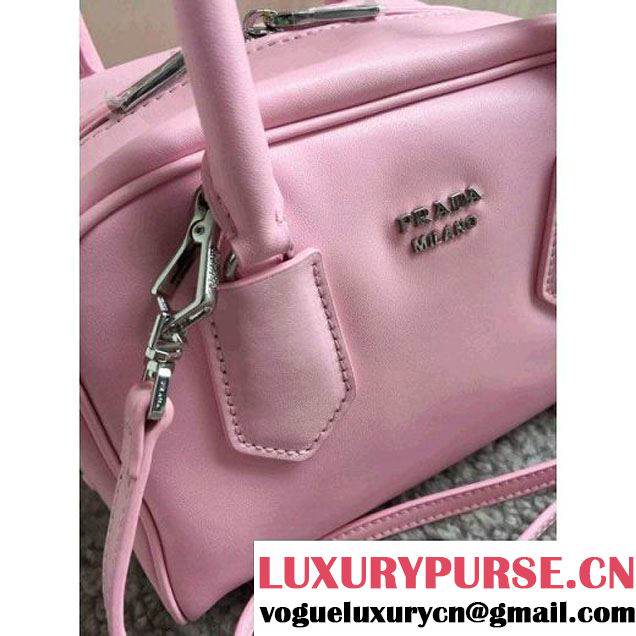 Prada 1BB011 Small Inside Top Handle Bag Pink+Aquamarine Fall 2015 (1B015-090104 )