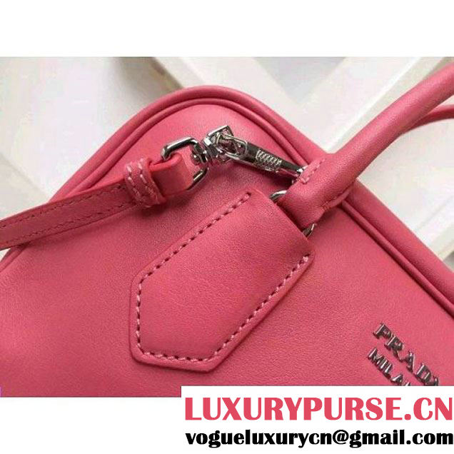 Prada 1BB010 Medium Inside Top Handle Bag Rosy+Peach Fall 2015 (2A016-090105 )