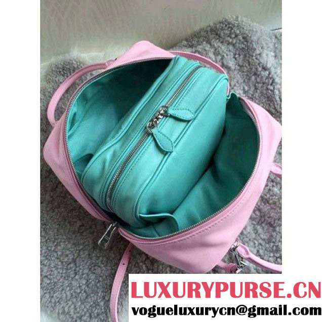 Prada 1BB010 Medium Inside Top Handle Bag Pink+Aquamarine Fall 2015 (1B015-090108 )