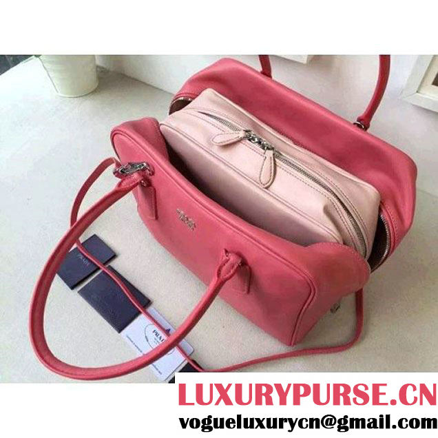 Prada Large Inside Top Handle Bag Rosy+Peach Fall 2015 (2A016-090109 )
