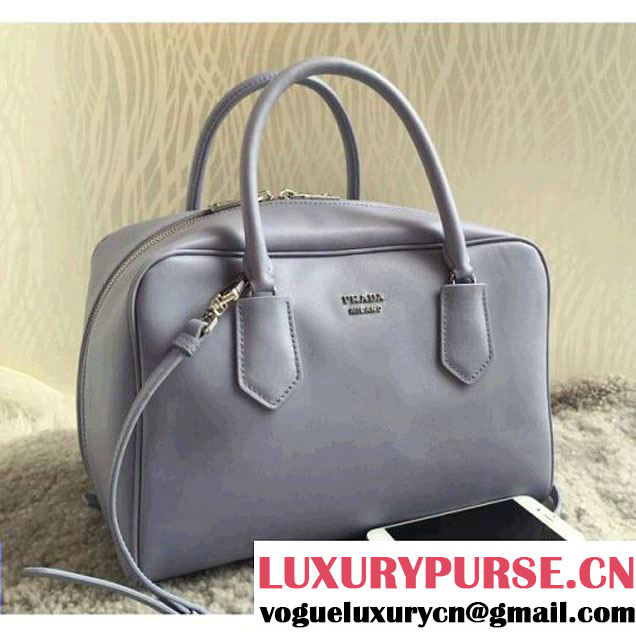 Prada Large Inside Top Handle Bag Gray+AquamarineFall 2015 (1B015-090110 )