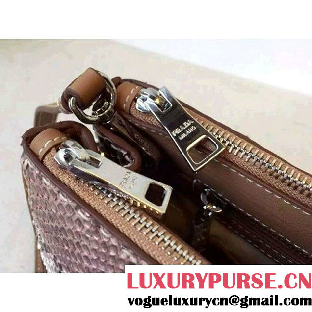 Prada BN2774  Python Leather Tote Bag Red (2A016-090711 )