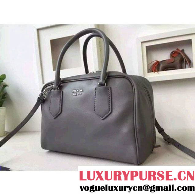 Prada 1BB010 Medium Inside Top Handle Bag Marble+Olive Green Fall 2015 (2A016-091517 )