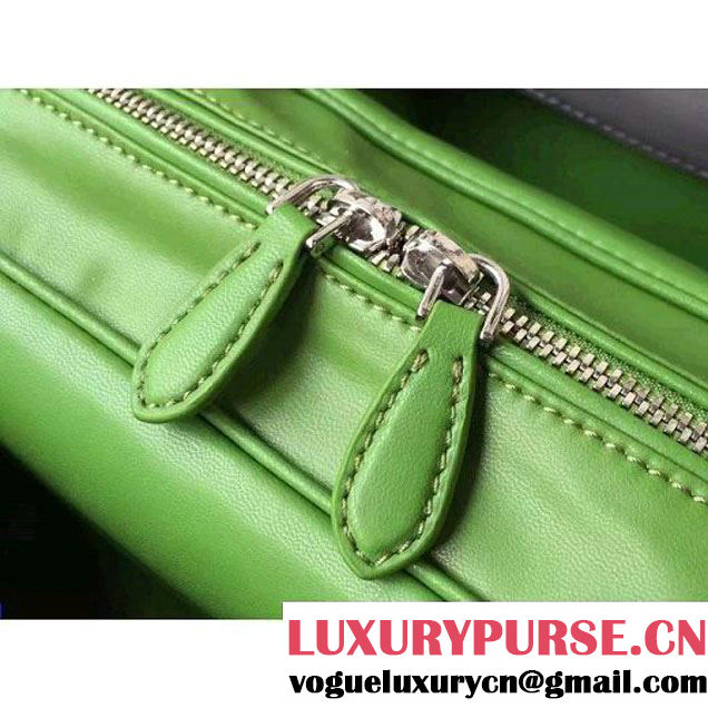 Prada Large Inside Top Handle Bag Marble+Olive Green Fall 2015 (2A016-091518 )