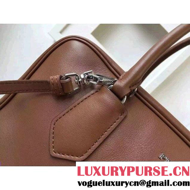 Prada Large Inside Top Handle Bag Cinnamon+Turquoise Fall 2015 (2A016-091521 )