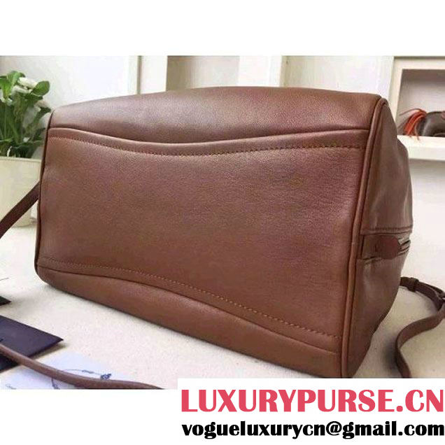 Prada Large Inside Top Handle Bag Cinnamon+Turquoise Fall 2015 (2A016-091521 )