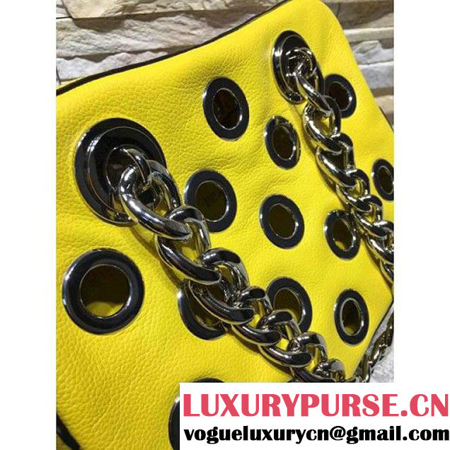 Prada 1BB017 Top Handle Bag Yellow 2016 (2A193-6011501 )