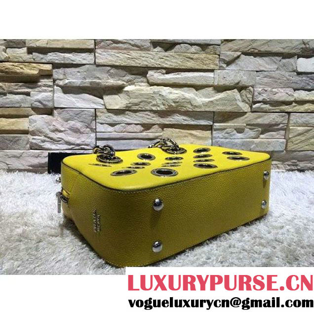 Prada 1BB017 Top Handle Bag Yellow 2016 (2A193-6011501 )