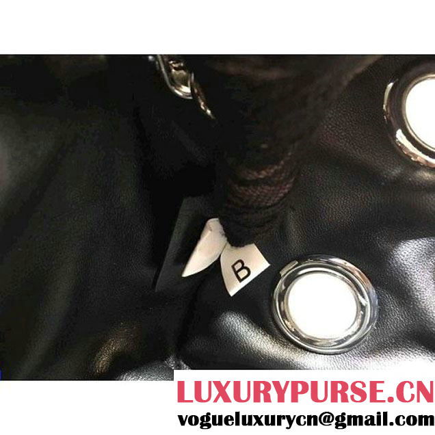 Prada 1BB017 Top Handle Bag Black 2016 (2A193-6011502 )