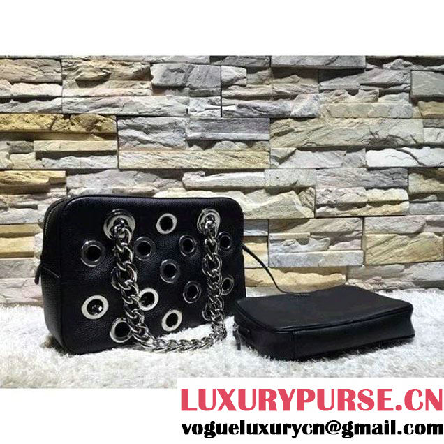 Prada 1BB017 Top Handle Bag Black 2016 (2A193-6011502 )