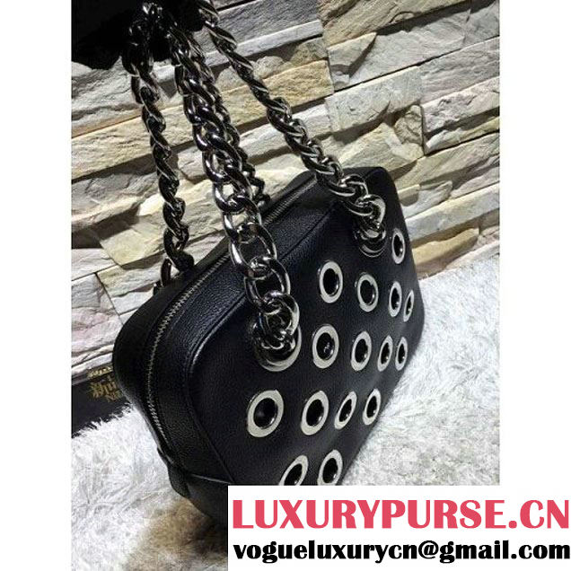 Prada 1BB017 Top Handle Bag Black 2016 (2A193-6011502 )
