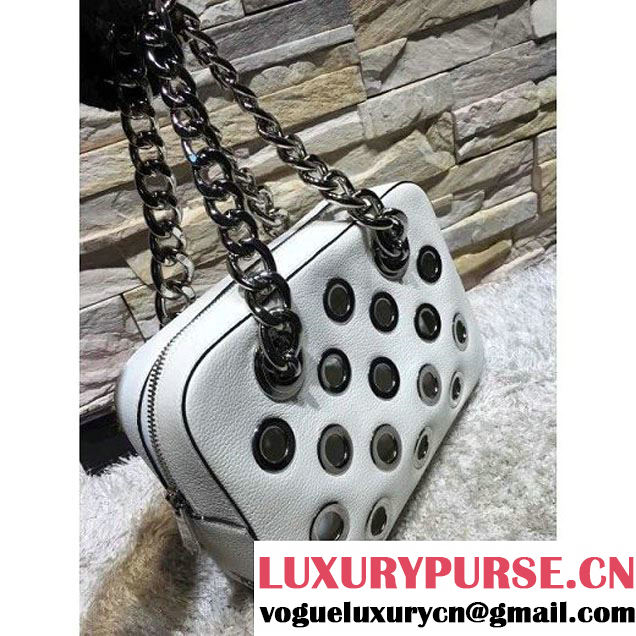 Prada 1BB017 Top Handle Bag White  2016 (2A193-6011503 )