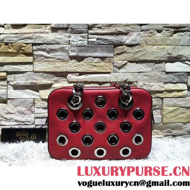 Prada 1BB017 Top Handle Bag Red 2016 (2A193-6011504 )