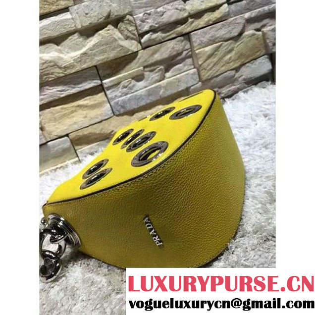 Prada 1BA027 Top Handle Bag Yellow 2016 (2A193-6011505 )