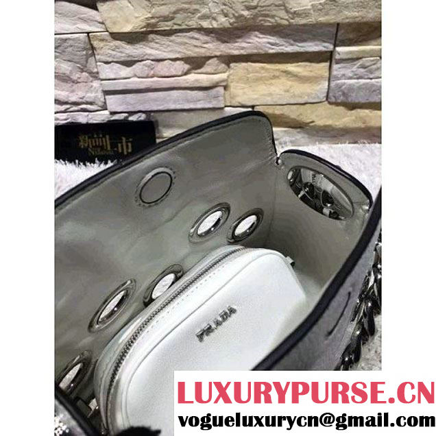 Prada 1BA027 Top Handle Bag White 2016 (2A193-6011507 )