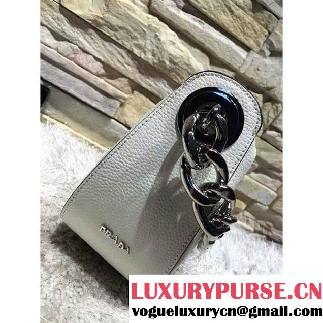 Prada 1BA027 Top Handle Bag White 2016 (2A193-6011507 )