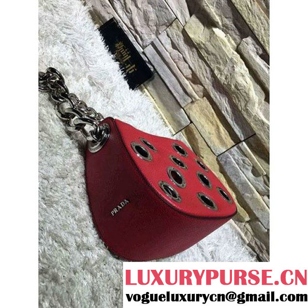 Prada 1BA027 Top Handle Bag Red 2016 (2A193-6011508 )