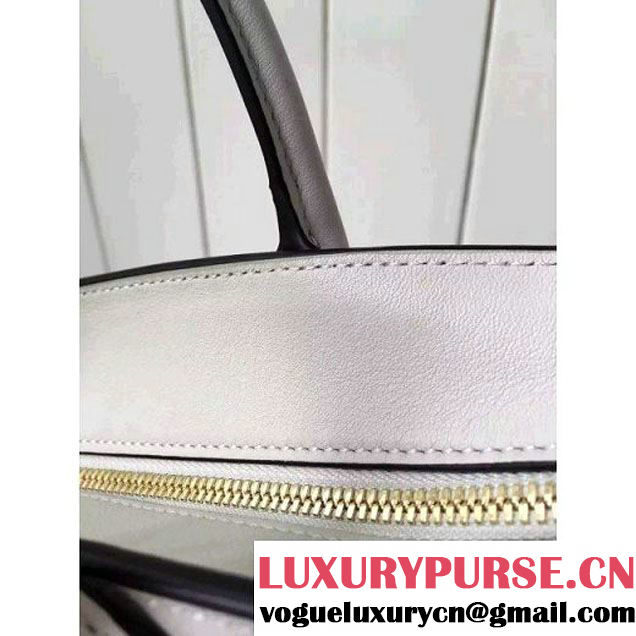 Prada Small Esplanade Saffiano and Calf Leather Bag White/Off-white 2016 (2A016-6060406 )