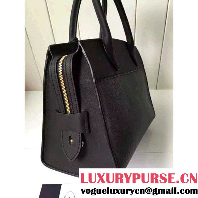 Prada 1BA046 Medium Esplanade Saffiano and Calf Leather Bag Dark Green/Black 2016 (2A016-6061206 )