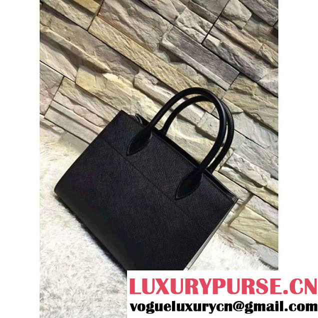Prada Bibliotèque Calf Leather Bag 1BA050 black+chalk 2016 (EUR-6080220 )