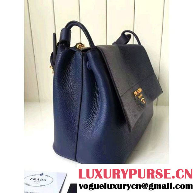 Prada 1BD052 Grained Calf Leather Top Handle Bag 2016 (2A016-6080406 )