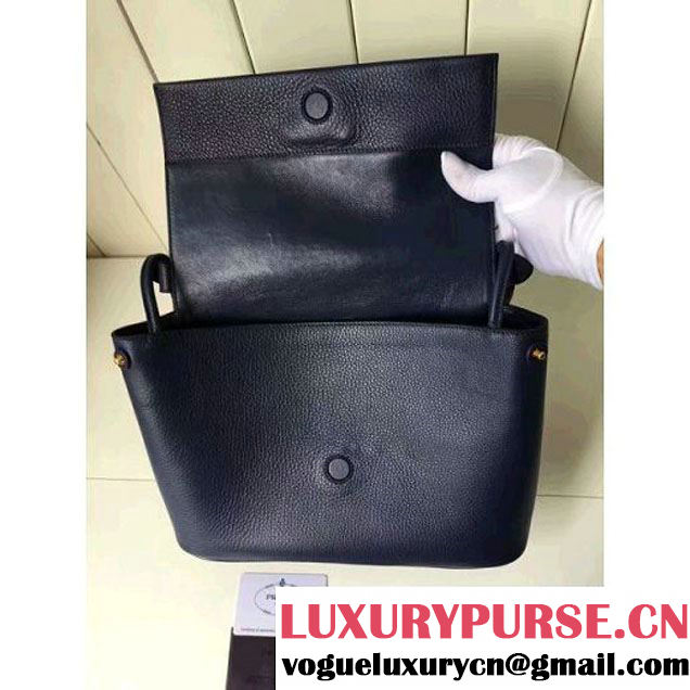 Prada 1BD052 Grained Calf Leather Top Handle Bag 2016 (2A016-6080406 )