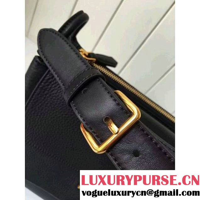 Prada 1BD052 Grained Calf Leather Top Handle Bag Black 2016 (2A016-6080407 )