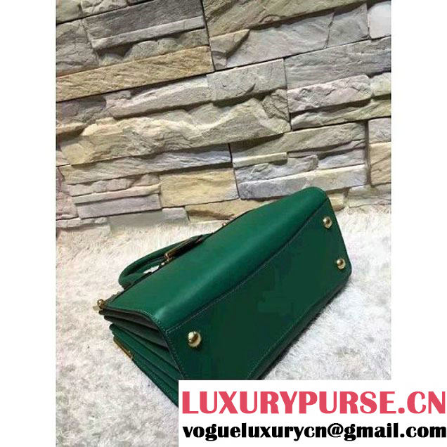 Prada Black Buckled Top Handle Tote Bag Green - Fall 2016 (OZZ-6080804 )