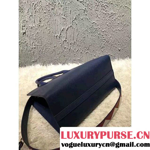 Prada Saffiano Calf Leather Paradigme Bag 1BA102 Blue 2017 (OZZ-7010302 )