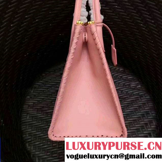 Prada 1BA102 Paradigme Bag With Whip-stitched Frame Pink 2017 (GYF-7060135 )