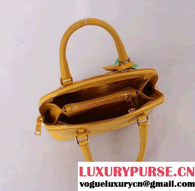 Prada Saffiano Leather Tote Bag PR0838 Yellow  